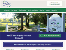Tablet Screenshot of pet-ritz.com